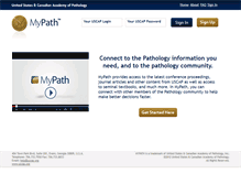 Tablet Screenshot of mypath.uscap.org